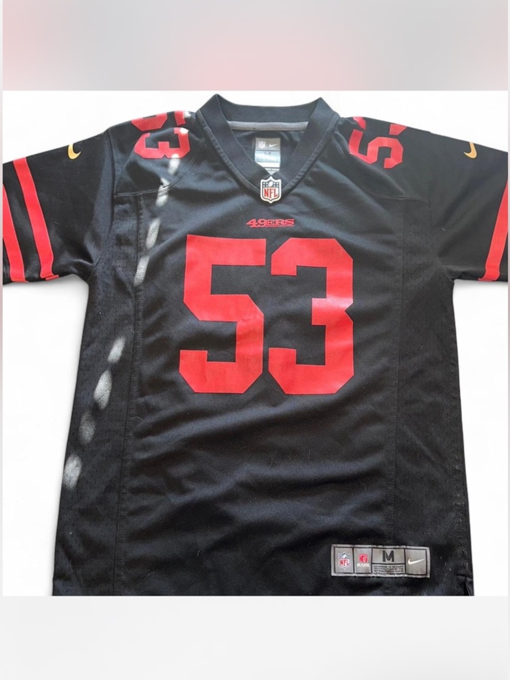 NFL Kids' Black & Red #53 Jersey